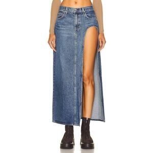 GRLFRND Blanca Maxi Denim Skirt